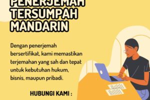 Jasa Penerjemah Tersumpah Mandarin