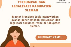 Master Translate Jogja Jasa Penerjemah Tersumpah Dan Legalisasi Kabupaten Sleman