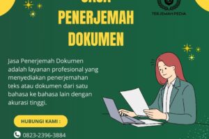 Jasa Penerjemah dokumen