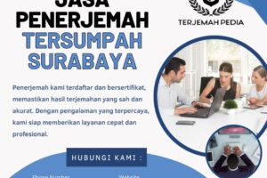 Jasa penerjemah tersumpah Surabaya